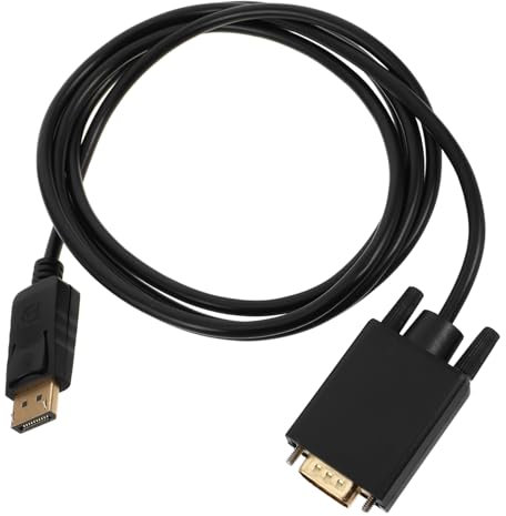 NUOBESTY Adaptateur Displayport vers Vga 1,8 m Câble De Conversion Vidéo Connecteur Displayport vers Vga pour Écrans D’Ordinateur, Bureau Ou Maison, Moniteurs Et Projecteurs