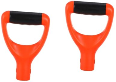 Toddmomy 2 Pezzi Manico per Pala Resistente Impugnatura D Ergonomica Ricambio per Strumenti da Scavo e Rastrellamento Facile da Installare e Riutilizzabile per Giardinaggio