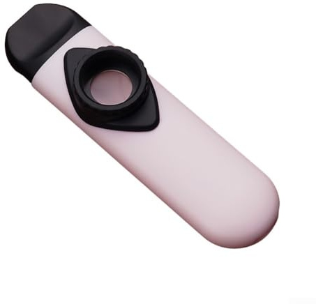 Kazoo Musikinstrument für Anfänger, Metallkörper Mundflöte mit Schlingen-Design, kompakt, leicht, Party, kompatibel mit Gu-Pink