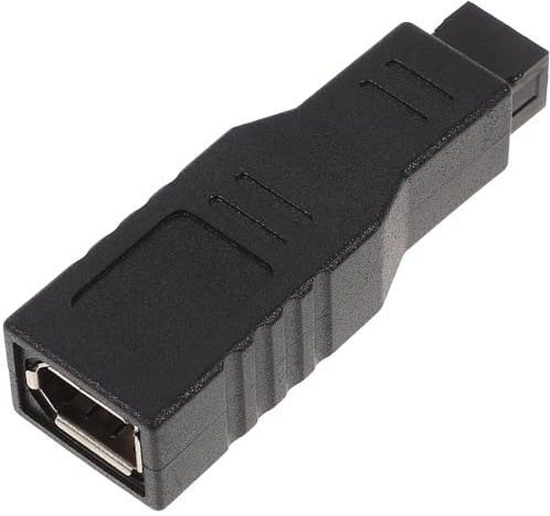 IWOWHERO Cable Adaptador de Transferencia de Datos 6 Hembra a 9 Macho Convertidor 1394 para Portátil y PC Adaptador Digital 400 a 800 Mbps Conexión para Dispositivos de Datos
