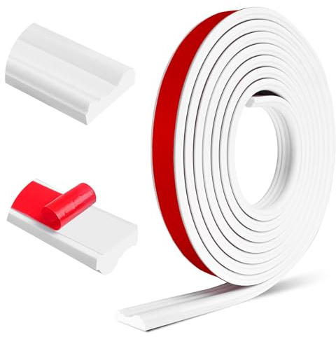 Moulure murale adhésives plafond moulure décoratives pour cadre de miroir décoration murale (30mm×3m, Blanc)