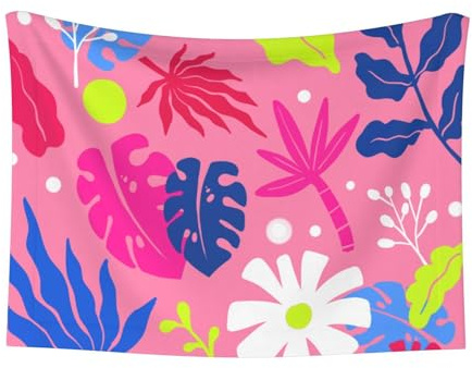 Katzen Kuscheldecke Pink Pflanzen Hundedecke Klein Outdoor Katzendecke Flauschig, Samt Weiche Hundedecken Waschbar,Kaninchen Haustier Decke,beruhigende katzendecke