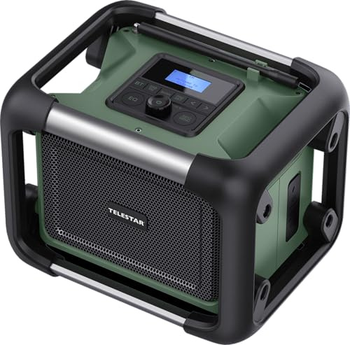 TELESTAR TOP OR 20 – Baustellenradio, läuft mit Marken-Akkus (Makita etc.)