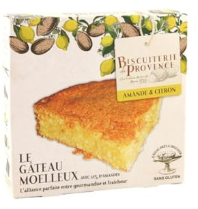 Biscuiterie de Provence | Torta Mandorle Limone | Torte Senza Glutine Senza Conservanti - 1 x 240 Gr | Dolci Senza Glutine Mandorle