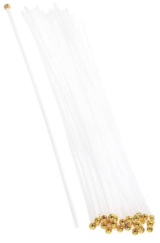 HOMOCONO Set di 200 Pezzi di Bastoni per Bandiere in Plastica Leggeri Superficie Liscia, per Decorazioni Scuola e Uso in Varie Occasioni