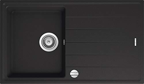Victory S780 Granitspüle 78x50cm Küchenspüle Einbau Spülbecken ab 45/50er Schrank inkl. Drehexcenter Made in Germany (black)