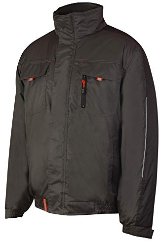 Lee Cooper Arbetskläder herr vadderad polyester duschbeständig lätt arbetsskyddsjacka, grå, S