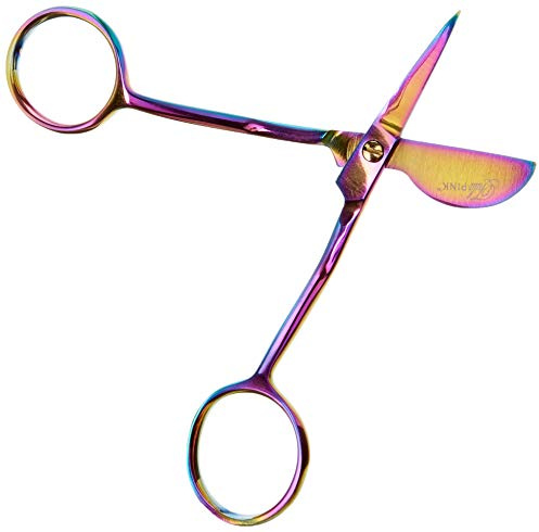 Tula Pink Hardware 4 Duckbill Applique Scissors, Rainbow