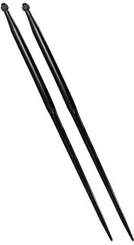 Frontladerzinken | 1100 mm | M28 Gewinde | 2 Stück | Großballenzinken | Zinken | Frontladerspieß | Ballenspieß | Schwerlastzinken | Traktor | Schlepper | Ballengabel