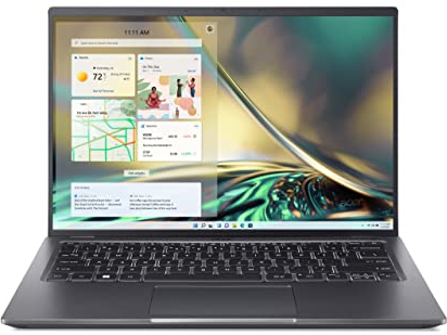 Acer Swift X (SFX14-51G-5876) Ultrabook/Laptop | 14 2.2K Display | Intel Core i5-1240P | 16 GB RAM | 512 GB SSD | NVIDIA GeForce RTX 3050 | Windows 11 | QWERTZ Tastatur | grau
