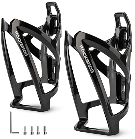 ROCKBROS Flaschenhalter Fahrrad Getränkehalter 35g Leichtgewicht Trinkflaschenhalter für MTB Rennrad Fahrrad 5 Farben (2er-Pack)