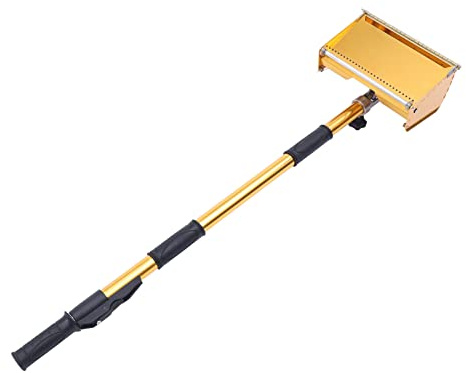 10.43in Drywall Flat Finishing Box Drywall Flat Finishing Box Tool Taping Tools Flat Finishing Box Set with 2.95-4.92ft Retractable Handles, and Spring Pressure Plates for Putty Workers Decorators