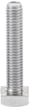 CHATROOM 1/5 Stück 304 Edelstahl Vierkantschrauben/Bolzen Gewindedurchmesser M5-M10 Länge 8-100 mm (Size : M6x12(5Pcs))