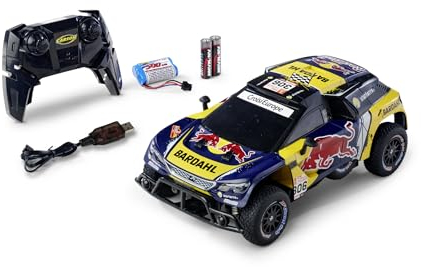 Carson 500404311 1:16 RC Peugeot Rally 3008 DKR LOEB 19 100% - Fjärrstyrd, RC leksak med funktioner, RC fordon, RC racerbil