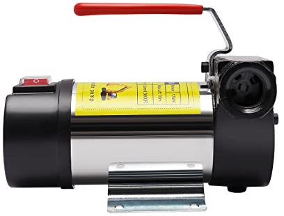 Dieselpumpe 45L/MIN Heizölpumpe Dieselpumpe selbstansaugend Automatik Pistole Ölpumpe Kraftstoffpumpe Mobile Tankstelle12V175W，Selbstansaugende Dieselpumpe,3600RPM,Universal