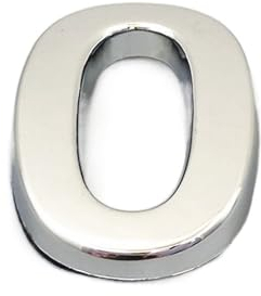 HUYGB Hausnummer 0123456789 Türnummer Modernes Schild Hausnummer Hoteltür Adresse Ziffern Aufkleber Schild Kunststoff Silber Farbe Hausnummernschild(Color:0,Größe:10cm)