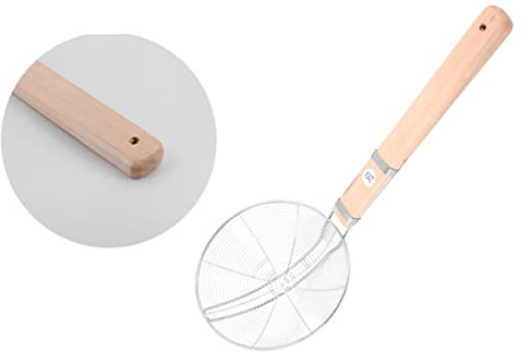 Amosfun Strainer Inoxidable Colador De Malla Espumadera Mango Ergonómico Para Hogar y Restaurante