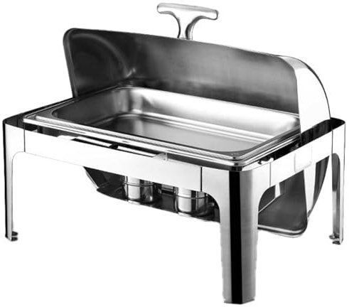 XMWOEIX 9,5 Qt Edelstahl Chafing Dishes Buffet Set - Rechteckiges Catering Chafing Dish Warmer Set mit Tabletts, Pfanne und Deckel - Chafing Dishes für Küche, Party, Bankett, Essen, A