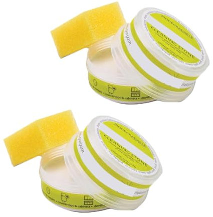 Piedra limpiadora ecológica, Piedra limpiadora Multiusos para baño, Piedra limpiadora de Piedra de guijarros para Ducha (2PCS)