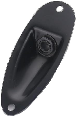 gitarrenzubehör für anfänger Boot-Gitarren-Klinkenplatte 6,35 Mm 1/4 Ausgangs-Eingangs-Klinkenbuchse Für ST-E-Gitarren-Zubehör(Black)
