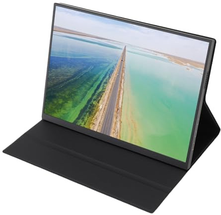 Denash Portable Monitor,12.3 Inch FHD 1080P Ultra Slim IPS Display,Type-C External Monitor with Protective Case for Laptop PC Phone