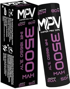 Born To Vape presente Pile Rechargeable Haute capacit� � 2800 � 6000?mAh � Recharge USB ou Chargeur � Haute Performance (3500-18mm) et Son Sticker BTV Exclusif collectionnable