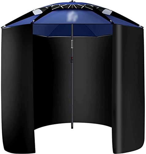 Parapluie de pêche pêche Multi-directionnel étanche à la Pluie Pliant Grand Parapluie de pêche Parasol Parapluie épaissi Tente Enceinte Parapluie 2 m
