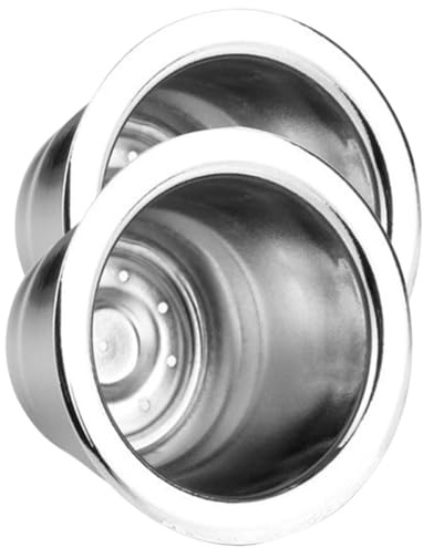 PAMINGONO Lot de 2 Filtres à Café Professionnels en Inox Réutilisables Passoire à Café Compacte et Lavable Égouttoir Multifonction pour Usage Domestique et Bureau Accessoire à Écologique