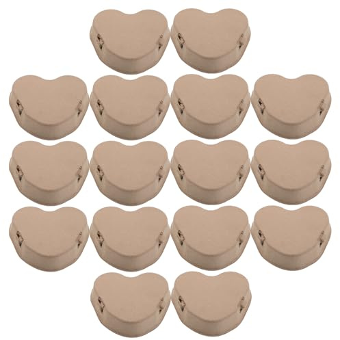 Ipetboom 30 Scatole per Uova a Forma di Cuore in Cartone di Carta Riciclata, Set da 3 Slot per Imballaggio Sostenibile e Decorazioni la Festa degli Innamorati, Contenitori
