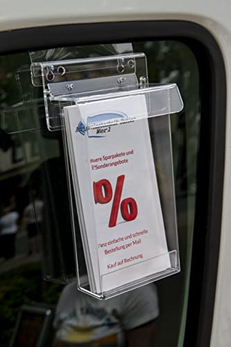 Flyerbox,Prospektbox für Autoscheiben, wetterfest mit Deckel