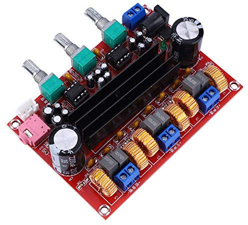 Elprico Verstärkerplatine, 2x50W + 100W 2,1-Kanal-Digital-Audio-Leistungsverstärker-Verstärkerplatine 12V-24V TPA3116D2, Audioverstärkerplatine