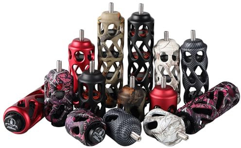 SHARROW Bogenschießen Bogen Stabilisator 3 4 5 6 Stoßdämpfer Aluminium Bogenstabilisator Dämpfung Schalldämpfer Vibrationen Dämpfer für Compound Bogen Zubehör (Rot, 6 Zoll)