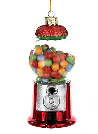 The Bridge Collection Retro Gumball Candy Machine Ornament - Penny Gum Dispenser Ornament