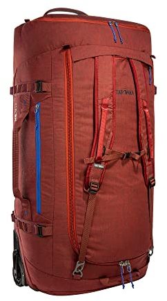 Tatonka Trolley Duffle Roller 140 L - Faltbare Reisetasche mit Rollen und Rucksackfunktion - In eigener Deckeltasche verstaubar - 140 Liter Volumen