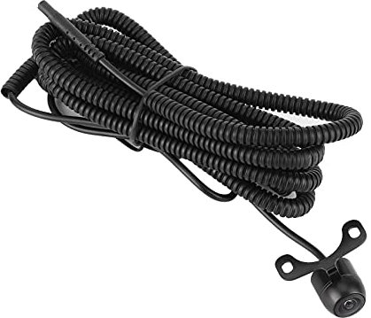 Telecamera CCD per auto, Mini telecamera frontale Sensore di immagine CCD universale Visione notturna Impermeabile con interruttore PAL/NTSC