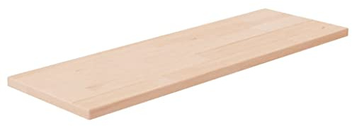 vidaXL Tabla de Estantería Almacenamiento Organizador Exhibición Salón Sala de Estar Cocina Baño Dormitorio Madera Maciza Roble sin Tratar