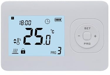 Quality Heating Termostato Ambiente WiFi Digital Programable con Reloj y Control por App, Montaje en Pared para Calderas Bosch, Vaillant, Remeha e Intergas
