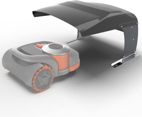 Idea Mower Mähroboter Garage Kompatibel mit Segway NaviMow | Rasenroboter Garage 76x63x48 cm Hergestellt aus ABS mit UV-Schutz | Blockiert Keine GPS und WiFi Signale (Schwarz/Anthrazit)
