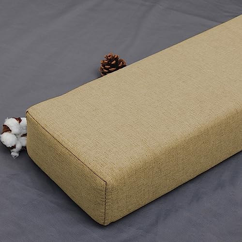 RAKTOV Kopfteil-Kissen für Doppelbetten, Wandseite zwischen der Naht, Bettlückenfüller, Doppelbett-Matratzenverbinder für Zuhause/Hotel, 220 x 15 x 20 cm, kaffeefarben