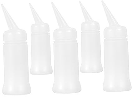 Housoutil 5pcs Large Capacity Water Sprayer Spray Bottle for Hair Salon Use Portable Plastic Refillable Hair Shampoo Containers Continuous Spray Function