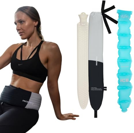 YUYU Bundle: On-The-Go Hot & Cold Pack Relief. Effectively eases Back, Shoulder, Knee, and Menstrual Pain. Long-Lasting Comfort. Includes Strap. 90cm. Fast UK Shipping.