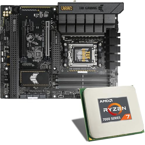 Mainboard Bundle | AMD Ryzen 7 7700X, 8X 4500 MHz, ASUS TUF Gaming B650-PLUS WiFi, 3X M.2 Port, PCIe 4.0 x16, USB 3.2 Gen2 | Tuning Kit | CSL PC Aufrüstkit