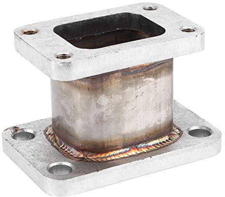 Flangia Collettore Turbo, Flangia Adattatore Scarico Auto Adattatore Wastegate Esterno Turbo in Acciaio Inossidabile T25 T2 a T3