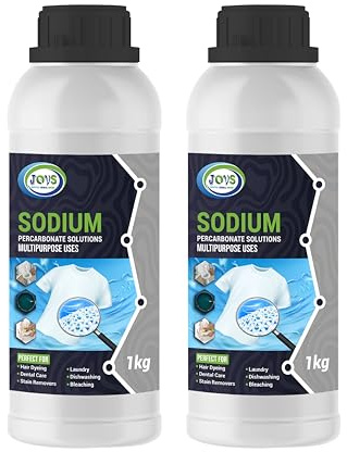 JOVS Sodium Percarbonate 2 X 1kg - Pure Granular Oxygen Bleach Cleaner, Eco-Friendly Stain Remover & Laundry Whitener, Biodegradable Household Cleaning Agent