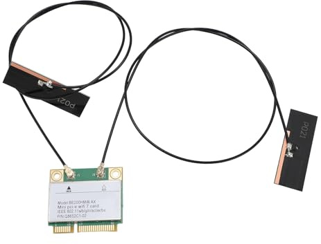 Carte WiFi 7 Wireless, Mini PCIe WiFi Carte, 8774MBP (avec antenne)