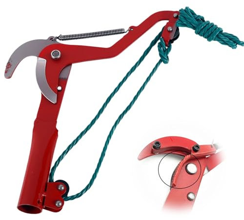 Baumschere, Astschere Teleskop, Astschere mit Rollenübersetzung, Teleskop-Baumschere für frische Äste und Zweige, Schneidgiraffe mit reißfestem Zugseil