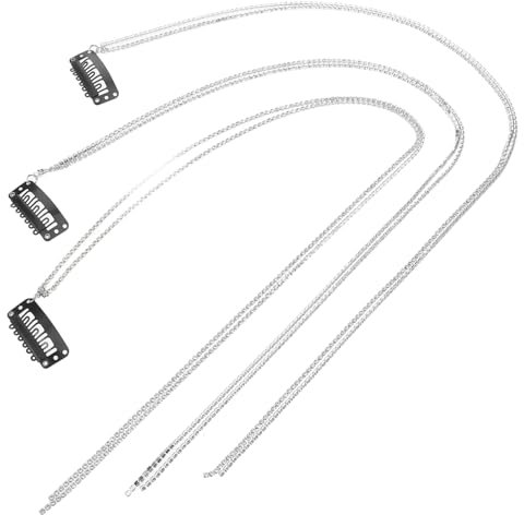 COLLBATH 3stücke Teiliges Strass Haarketten Flechtfrisuren Langlebige Quasten-haarklammern Modische Haarverlängerungs-accessoires Für Frauen Und Mädchen Bei Hochzeiten Und Festen