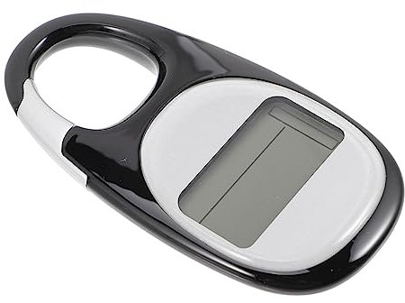 VANZACK Podomètre Professionnel 3D Noir, Compteur de Marche Portable, Podomètre pour L’extérieur, Mémoire Intégrée, Léger et Compact, Randonnée, Sport et Remise