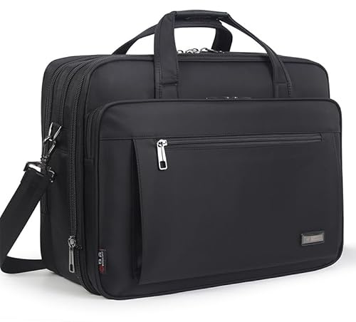 Große Aktentaschen für Herren, Segeltuch-Tragetasche, 39,6 cm, 43,2 cm, 48,3 cm, Laptoptasche, Arbeitstasche, Büro, Kuriertasche, Business-Datei