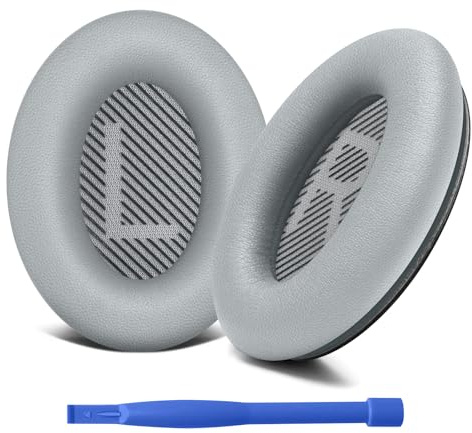 Ersatz Ohrpolster für Bose QC35 & QC 35 II Kopfhörer, Ersatzpolster mit Weichem Leder und Akustischem Schaumstoff für Bose QuietComfort 35ii/35/25/15 QC2/Ae2 (Schwarz)